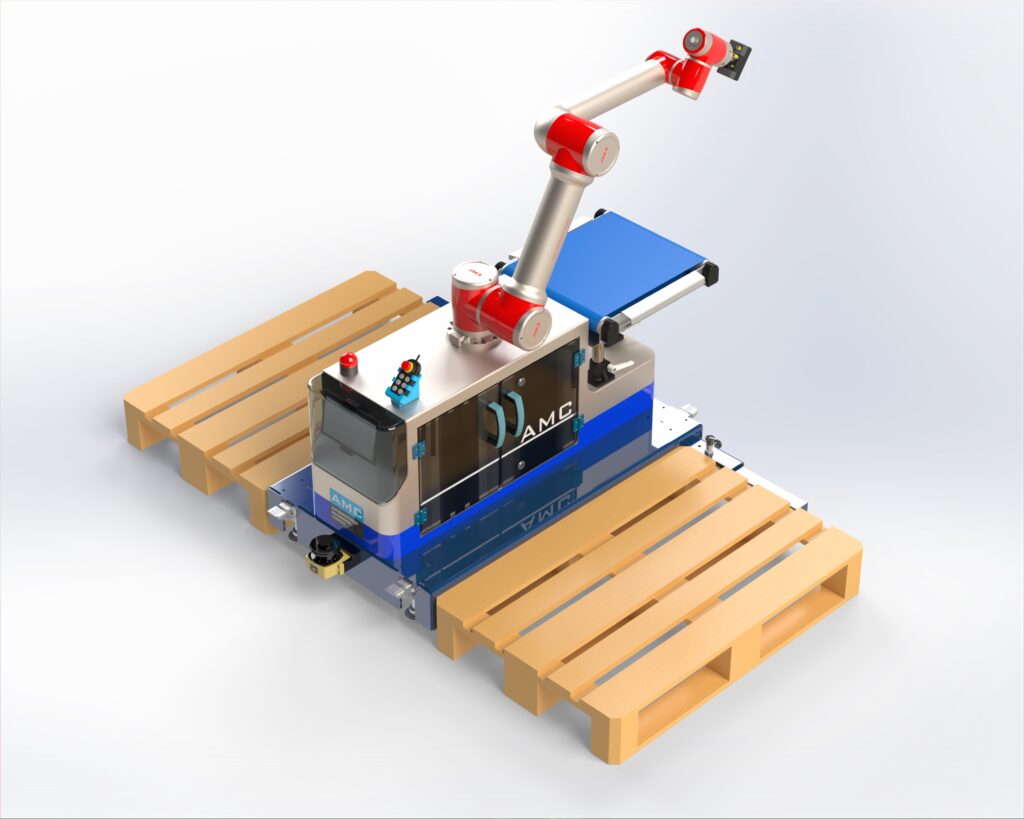 Paletizator colaborativ din inox RCBI